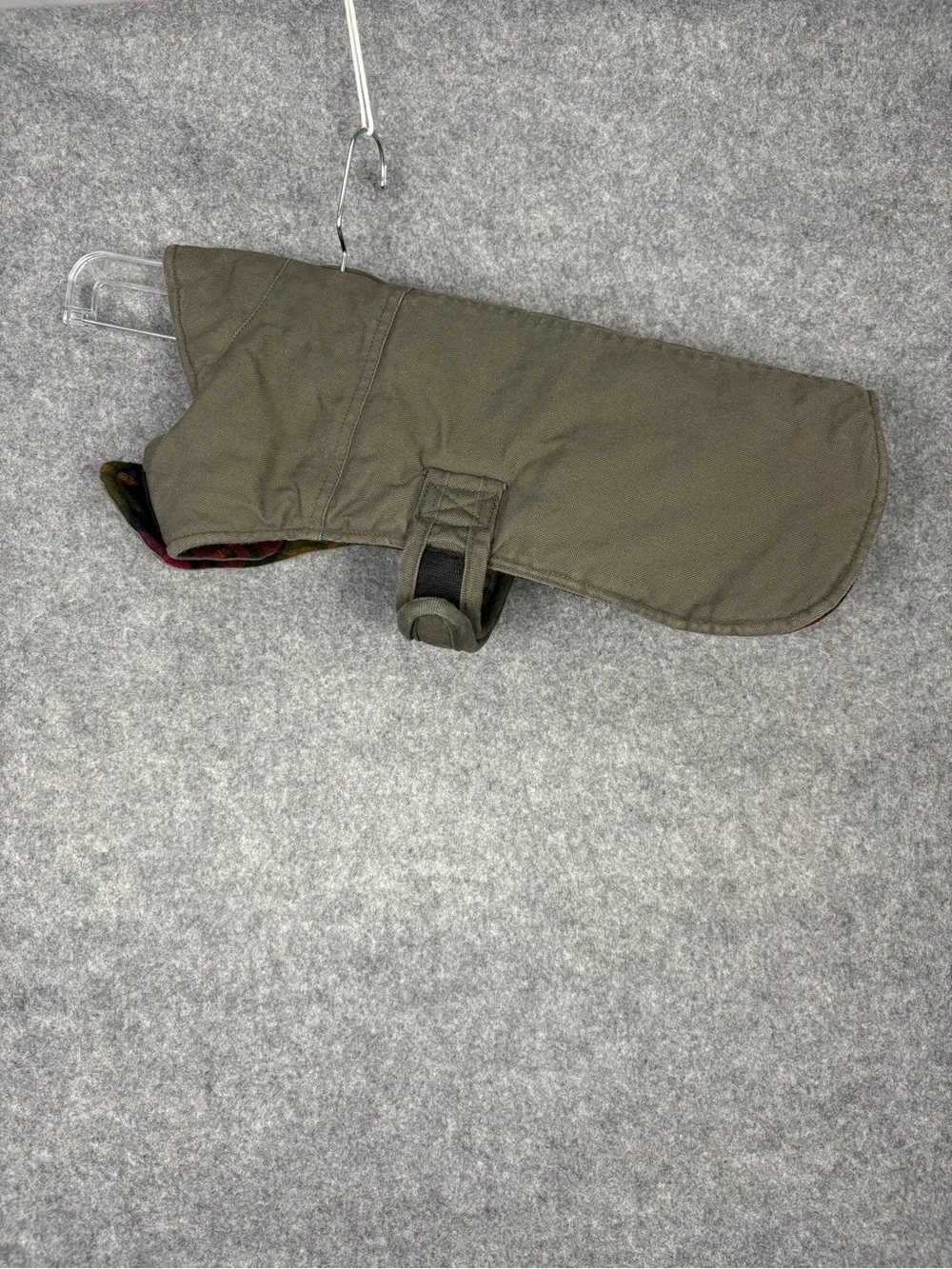 L.L.Bean Reversible Field Coat for Dogs Medium Plaid